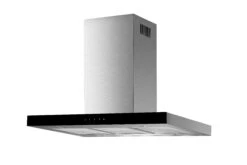 Respekta Inselhaube 90 Cm CH 44099 GISAM Edelstahl/schwarz