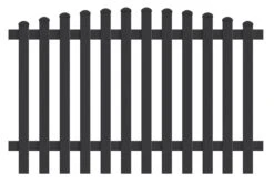 Zaunfeld Oberbogen 185,0cm X 180cm | Anthrazit