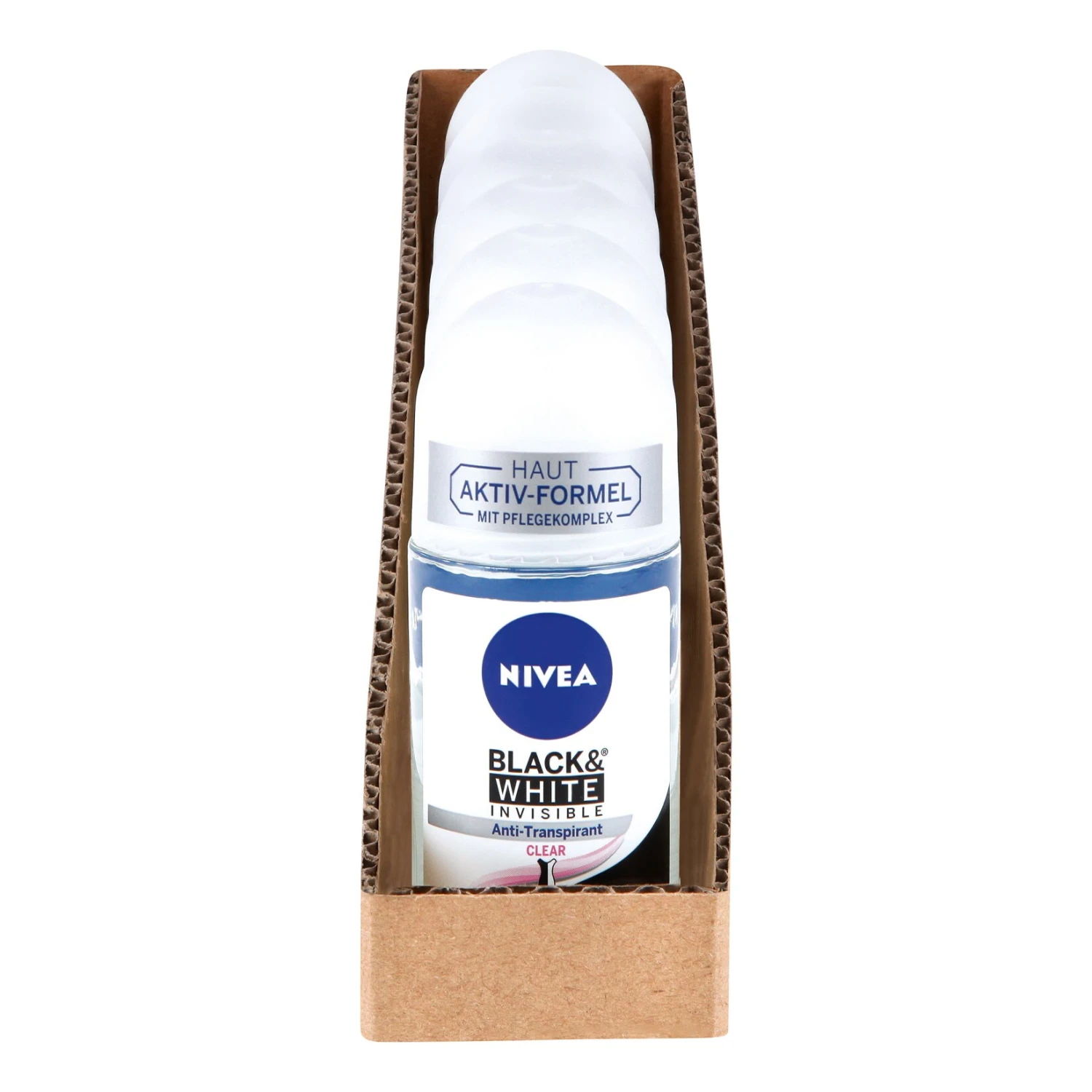 Nivea Roll-on Invisible Black+White 50 Ml, 6er Pack 1 Nivea Roll-on Invisible Black+White 50 Ml, 6er Pack
