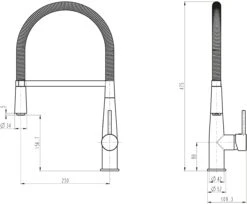 SCHÜTTE Küchenarmatur NEW YORK Mit Geschirrbrause Chrom -OUTSUNNY Verkäufe 2217500000 prod 006