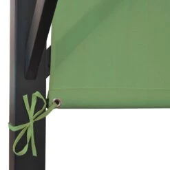 Pergola Beja, Garten Pavillon Terrassenüberdachung, Stabiles 6cm-Stahl-Gestell + Schiebedach Grün ~ 3x3m -OUTSUNNY Verkäufe 2218656000 prod 005