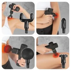 MAXXMEE Mini Massage Gun Pro Schwarz 12V -OUTSUNNY Verkäufe 2220455000 prod 004