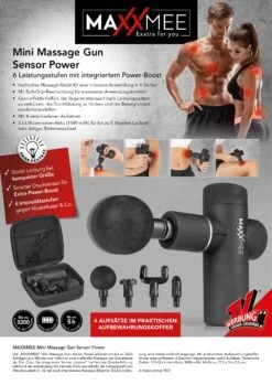 MAXXMEE Mini Massage Gun Pro Schwarz 12V -OUTSUNNY Verkäufe 2220455000 prod 005