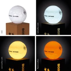 BVB LED-Dekosäule Rost-Optik 84cm 3V Braun Mit Leuchtkugel In Fußball-Optik -OUTSUNNY Verkäufe 2229499000 prod 003