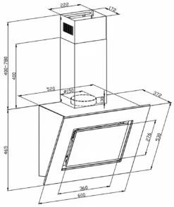 Respekta Schräghaube CH42060BSA, Versch. Ausführungen -OUTSUNNY Verkäufe 2232415000 prod 005