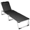Park Alley Sonnenliege Mit Kissen PA-5227, Schwarz, Versch. Farben