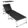 Park Alley Sonnenliege Deluxe PA-5272, Schwarz, Versch. Farben