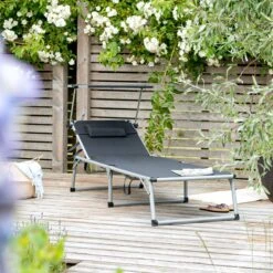 Park Alley Sonnenliege Deluxe PA-5272, Schwarz, Versch. Farben -OUTSUNNY Verkäufe 2236801000 prod 005