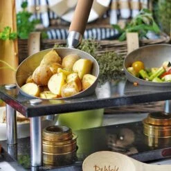 DeWok Mobile Wok Set´s Edelstahl/schwarz Inkl. Brenngel Versch. Ausführungen -OUTSUNNY Verkäufe 2240200000 prod 004