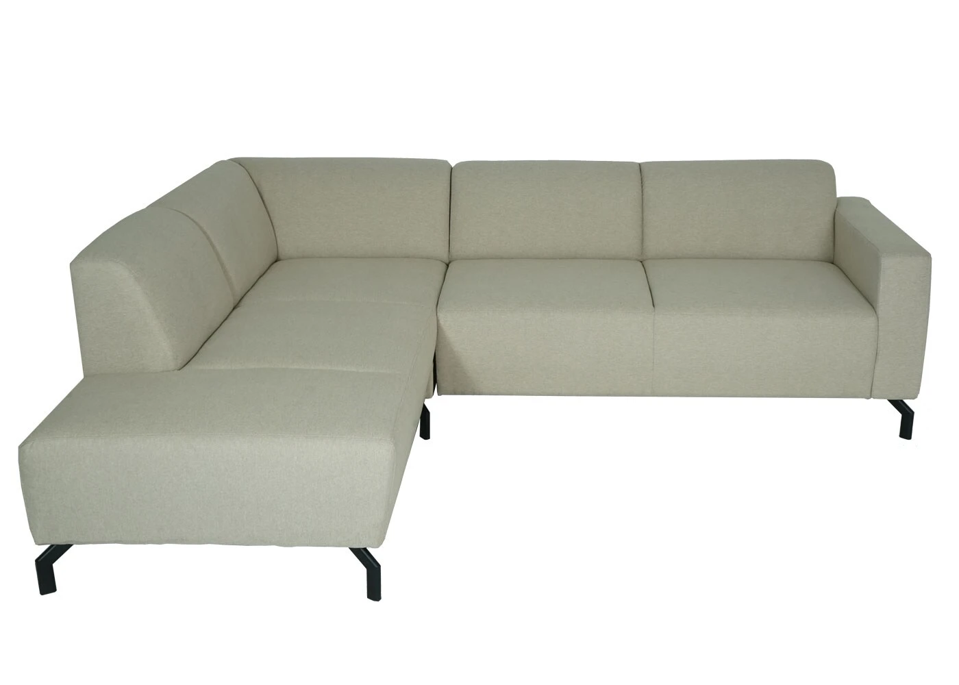 Ecksofa MCW-J60, Couch Sofa Mit Ottomane Links, Made In EU, Wasserabweisend ~ Stoff/Textil Sand-braun 2 Ecksofa MCW-J60, Couch Sofa Mit Ottomane Links, Made In EU, Wasserabweisend ~ Stoff/Textil Sand-braun – Bild 2