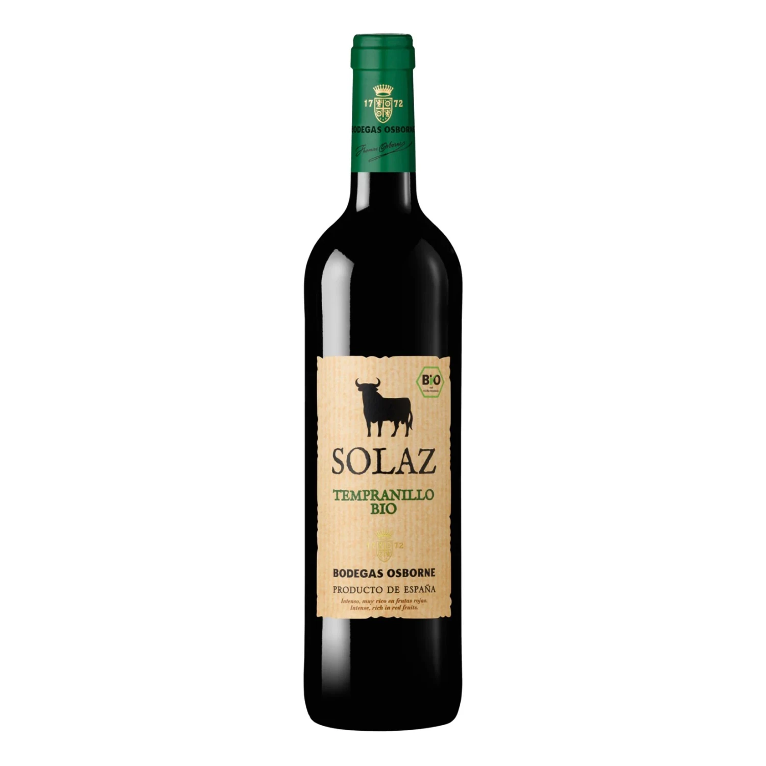 Osborne Solaz Tempranillo 14,50 % Vol 0,75 Liter 1 Osborne Solaz Tempranillo 14,50 % Vol 0,75 Liter
