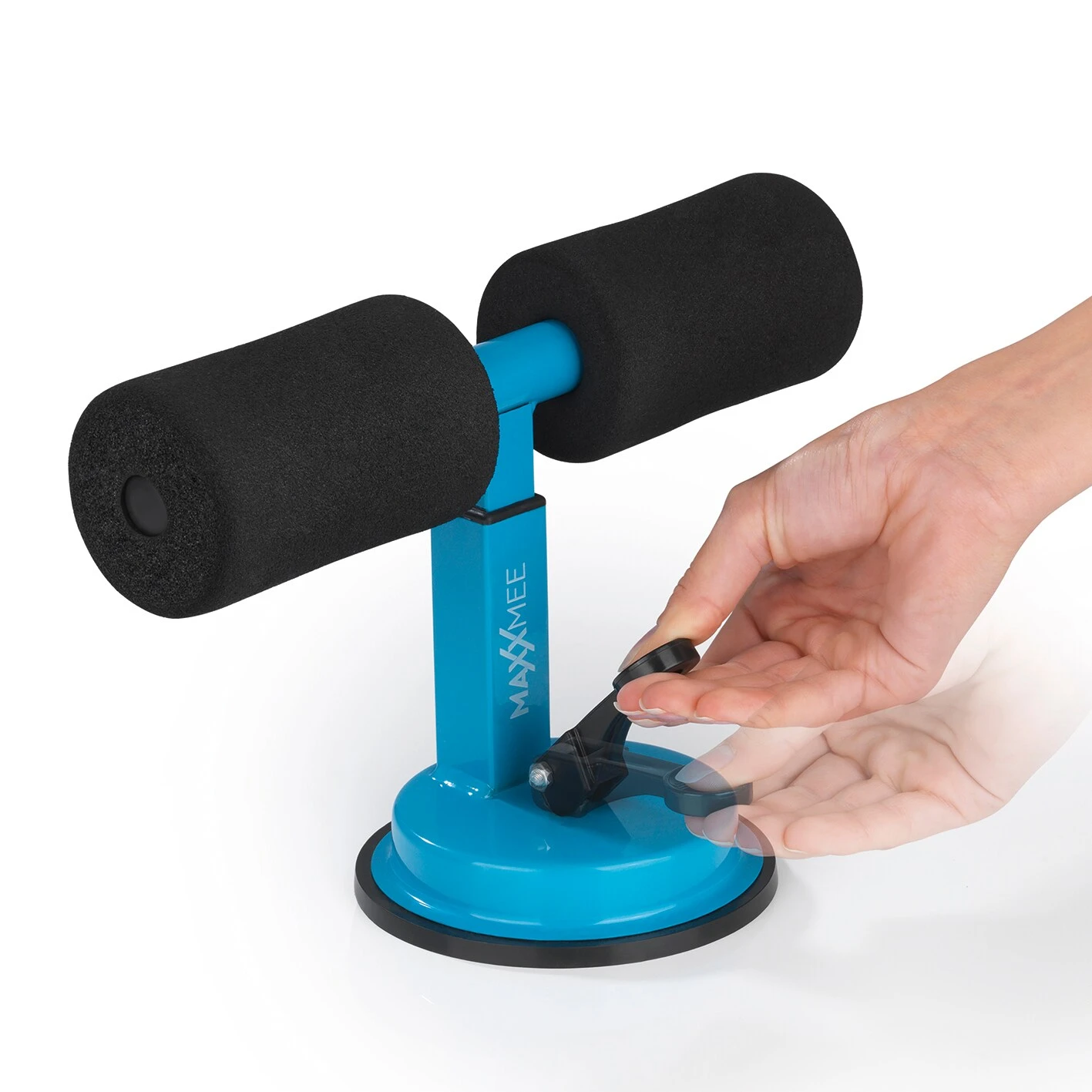 MAXXMEE Trainings-Assistent Sit-Up Schwarz/blau 2 MAXXMEE Trainings-Assistent Sit-Up Schwarz/blau – Bild 2