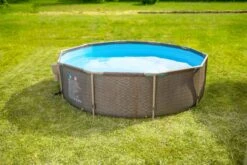 Summer Waves Active Frame Ø305x76 Cm Rattan Braun 8 Summer Waves Active Frame Ø305x76 Cm Rattan Braun -OUTSUNNY Verkäufe 2276896000 prod 003