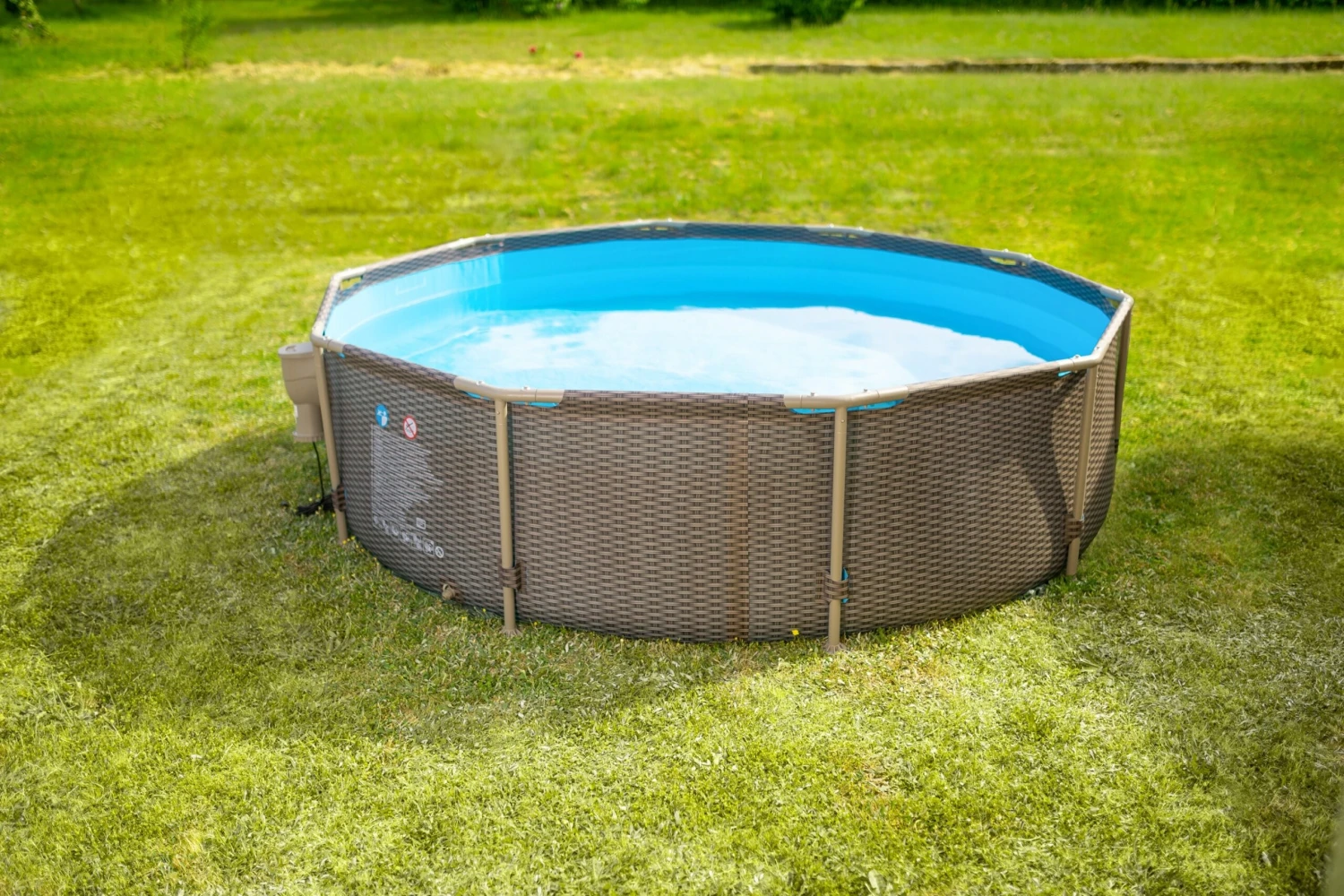 Summer Waves Active Frame Ø305x76 Cm Rattan Braun 3 Summer Waves Active Frame Ø305x76 Cm Rattan Braun – Bild 3