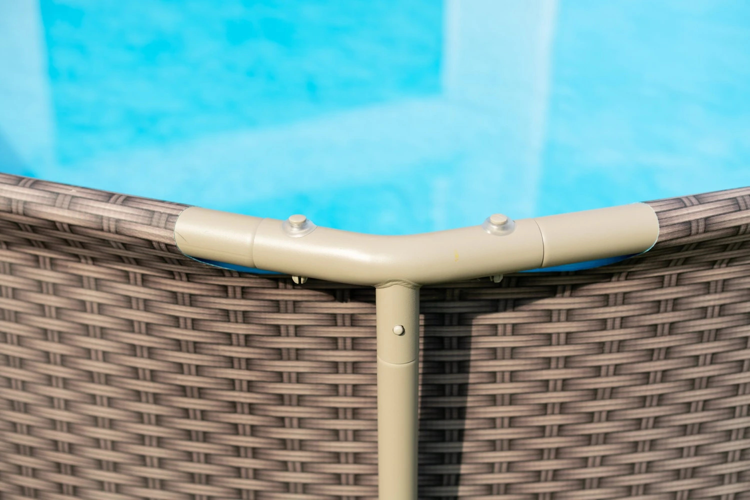 Summer Waves Active Frame Ø305x76 Cm Rattan Braun 5 Summer Waves Active Frame Ø305x76 Cm Rattan Braun – Bild 5