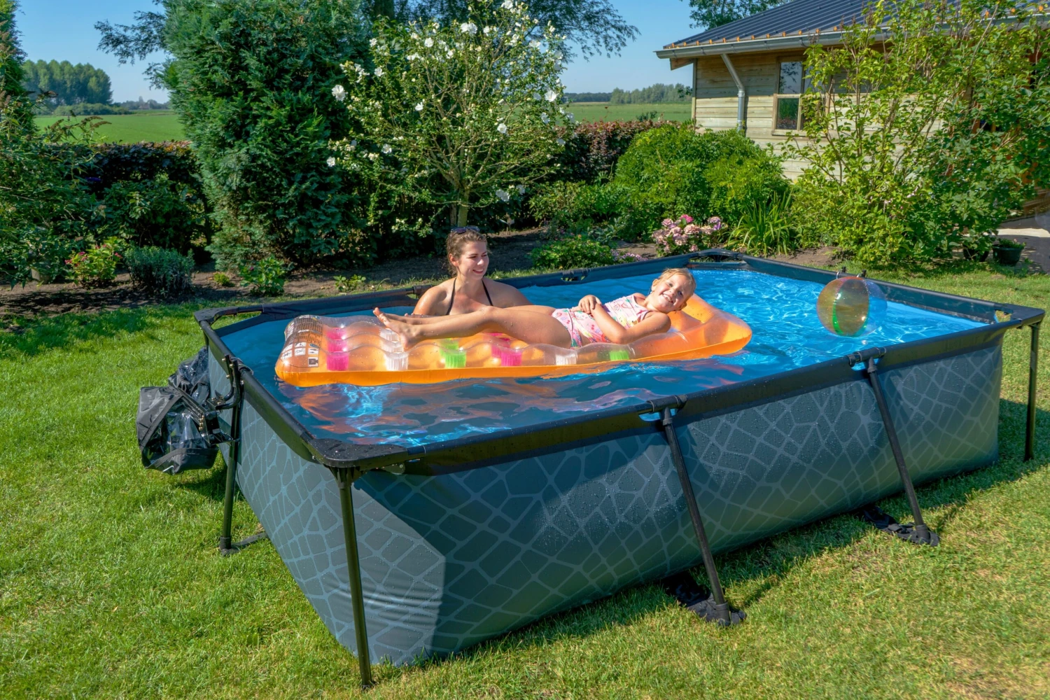 EXIT Frame Pool 300x200x65cm Mit Filterpumpe, Versch. Ausführungen 6 EXIT Frame Pool 300x200x65cm Mit Filterpumpe, Versch. Ausführungen – Bild 6