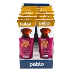 Pablo Leberwurst Für Hunde 75 G, 12er Pack