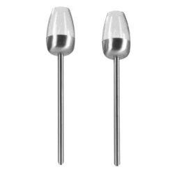 MAXXMEE Solar-Fackel 2er-Set 1,2V Silber