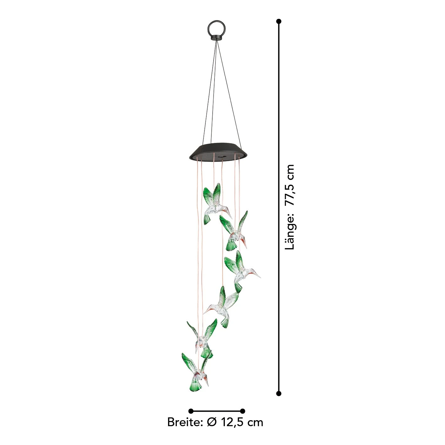 MAXXMEE Solar-Windspiel Kolibri LED 1,2V Grün/rot 5 MAXXMEE Solar-Windspiel Kolibri LED 1,2V Grün/rot – Bild 5