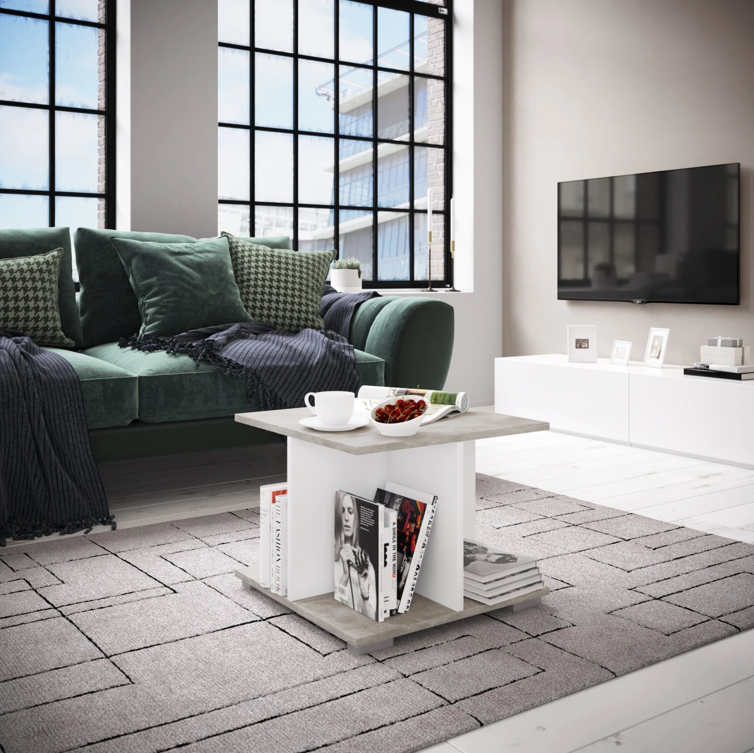 Nonjoo. Beistelltisch "Elana", 50 X 50 Cm Versch. Farben 2 Nonjoo. Beistelltisch "Elana", 50 X 50 Cm Versch. Farben – Bild 2