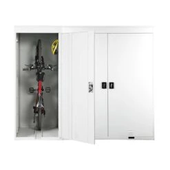 3er-Fahrradgarage MCW-H66, Fahrradbox Gerätehaus Fahrradunterstand, Abschließbar Metall ~ Hellgrau 9 3er-Fahrradgarage MCW-H66, Fahrradbox Gerätehaus Fahrradunterstand, Abschließbar Metall ~ Hellgrau -OUTSUNNY Verkäufe 2308450002 prod 004