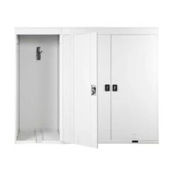 3er-Fahrradgarage MCW-H66, Fahrradbox Gerätehaus Fahrradunterstand, Abschließbar Metall ~ Hellgrau 10 3er-Fahrradgarage MCW-H66, Fahrradbox Gerätehaus Fahrradunterstand, Abschließbar Metall ~ Hellgrau -OUTSUNNY Verkäufe 2308450002 prod 005