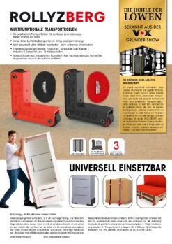 Rollyzberg Transportrollen 2er-Set Inkl. 2 Gurte Versch. Farben -OUTSUNNY Verkäufe 2323501000 prod 006