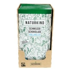 NATURKIND Bio Fairtrade Tafelschokolade Vollmilch 100 G, 12er Pack
