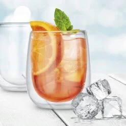 GOURMETmaxx Thermoglas Cappucino 2er-Set 250ml Transparent -OUTSUNNY Verkäufe 2343497000 prod 003