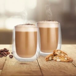 GOURMETmaxx Thermoglas Cappucino 2er-Set 250ml Transparent -OUTSUNNY Verkäufe 2343497000 prod 005