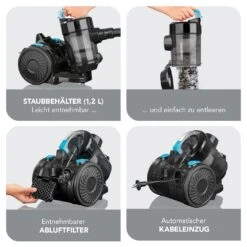 CLEANmaxx Zyklon-Staubsauger 800W Schwarz -OUTSUNNY Verkäufe 2350826000 prod 005