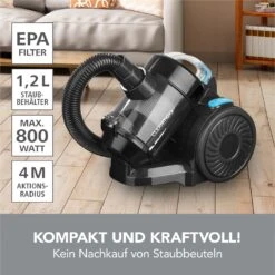 CLEANmaxx Zyklon-Staubsauger 800W Schwarz -OUTSUNNY Verkäufe 2350826000 prod 006