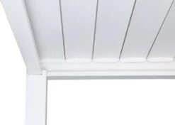 Pergola MCW-J32, Garten Lamellen-Pavillon, 11cm-Alu-Gestell 4x3m ~ Weiß -OUTSUNNY Verkäufe 2353629005 prod 004