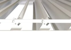 Pergola MCW-J32, Garten Lamellen-Pavillon, 11cm-Alu-Gestell 4x3m ~ Weiß -OUTSUNNY Verkäufe 2353629005 prod 005