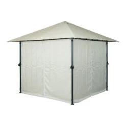 Pergola MCW-J63, Garten Pavillon Terrassenüberdachung Mit Seitenwand, 3x3m ~ Creme-beige 11 Pergola MCW-J63, Garten Pavillon Terrassenüberdachung Mit Seitenwand, 3x3m ~ Creme-beige -OUTSUNNY Verkäufe 2354124000 prod 006