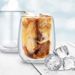 GOURMETmaxx Thermoglas Latte Macchiato 2er-Set 350ml Transparent -OUTSUNNY Verkäufe 2355770000 prod 003