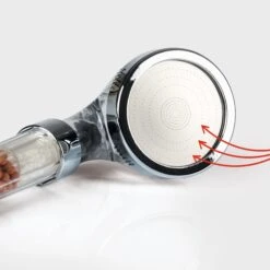 EASYmaxx Duschkopf Spa 3in1 8cm Transparent/chrom Mit Mineralkugeln -OUTSUNNY Verkäufe 2357483000 prod 003