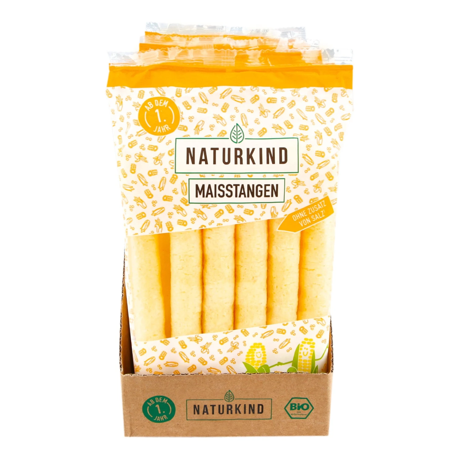 NATURKIND Bio Maisstangen 30g, 6er Pack 1 NATURKIND Bio Maisstangen 30g, 6er Pack