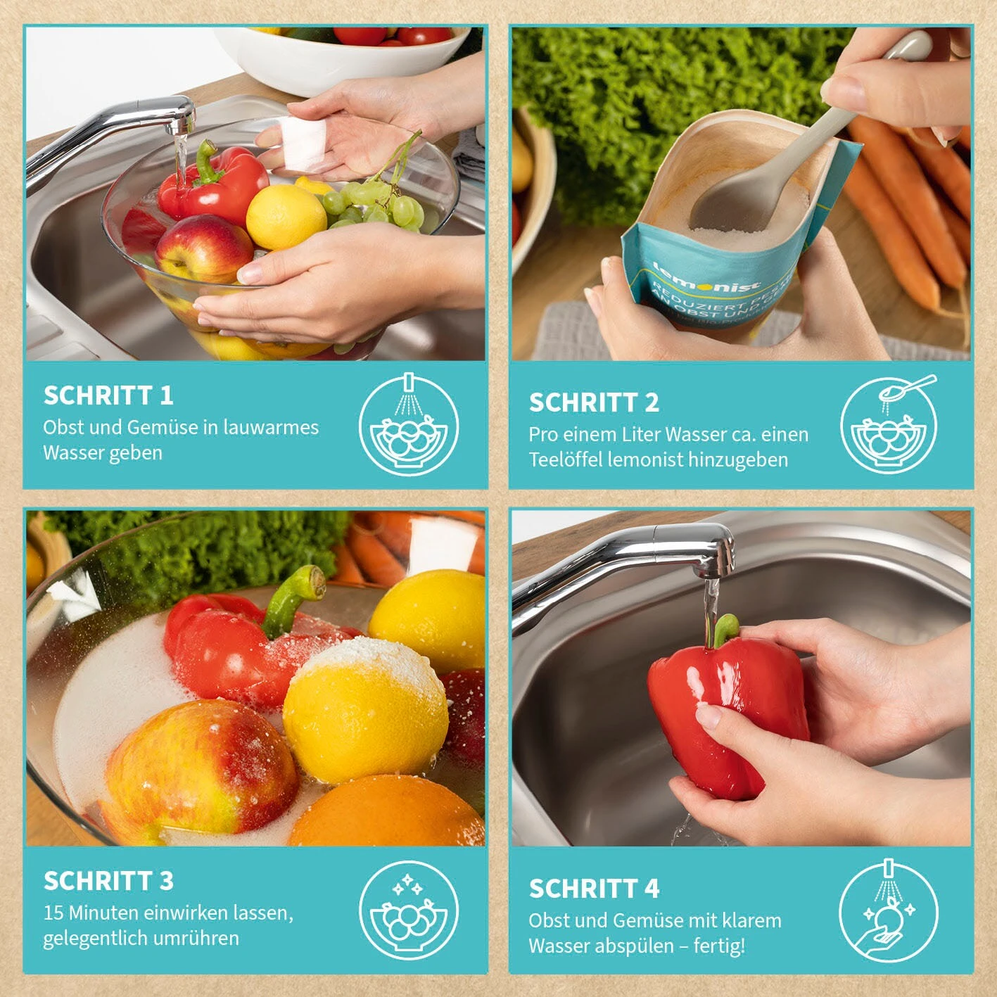 Lemonist Pestizid-Entferner 250g 3 Lemonist Pestizid-Entferner 250g – Bild 3