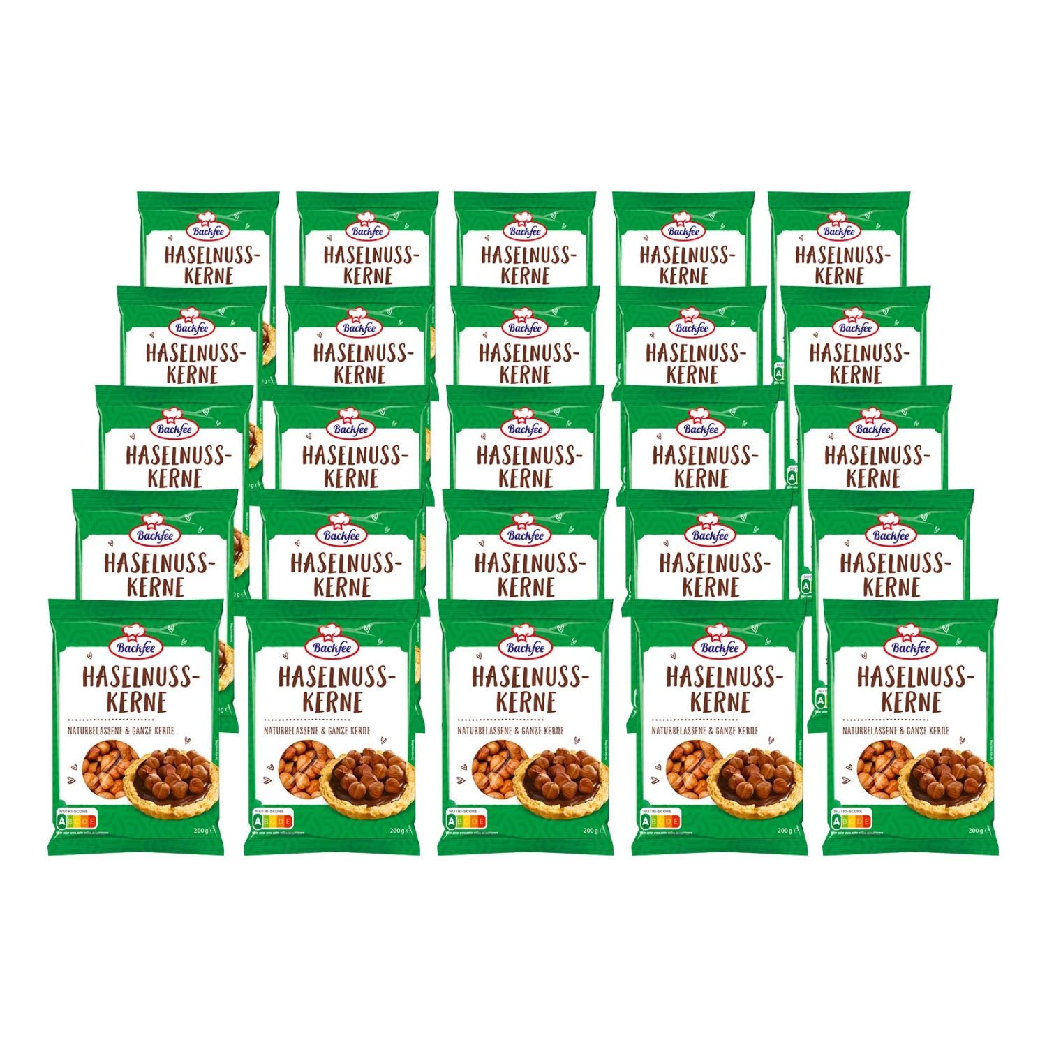 Backfee Haselnusskerne Ganz 200 G, 25er Pack 1 Backfee Haselnusskerne Ganz 200 G, 25er Pack