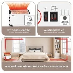 EASYmaxx Heizkonvektor 2000W -OUTSUNNY Verkäufe 2397103000 prod 003