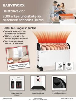 EASYmaxx Heizkonvektor 2000W -OUTSUNNY Verkäufe 2397103000 prod 006
