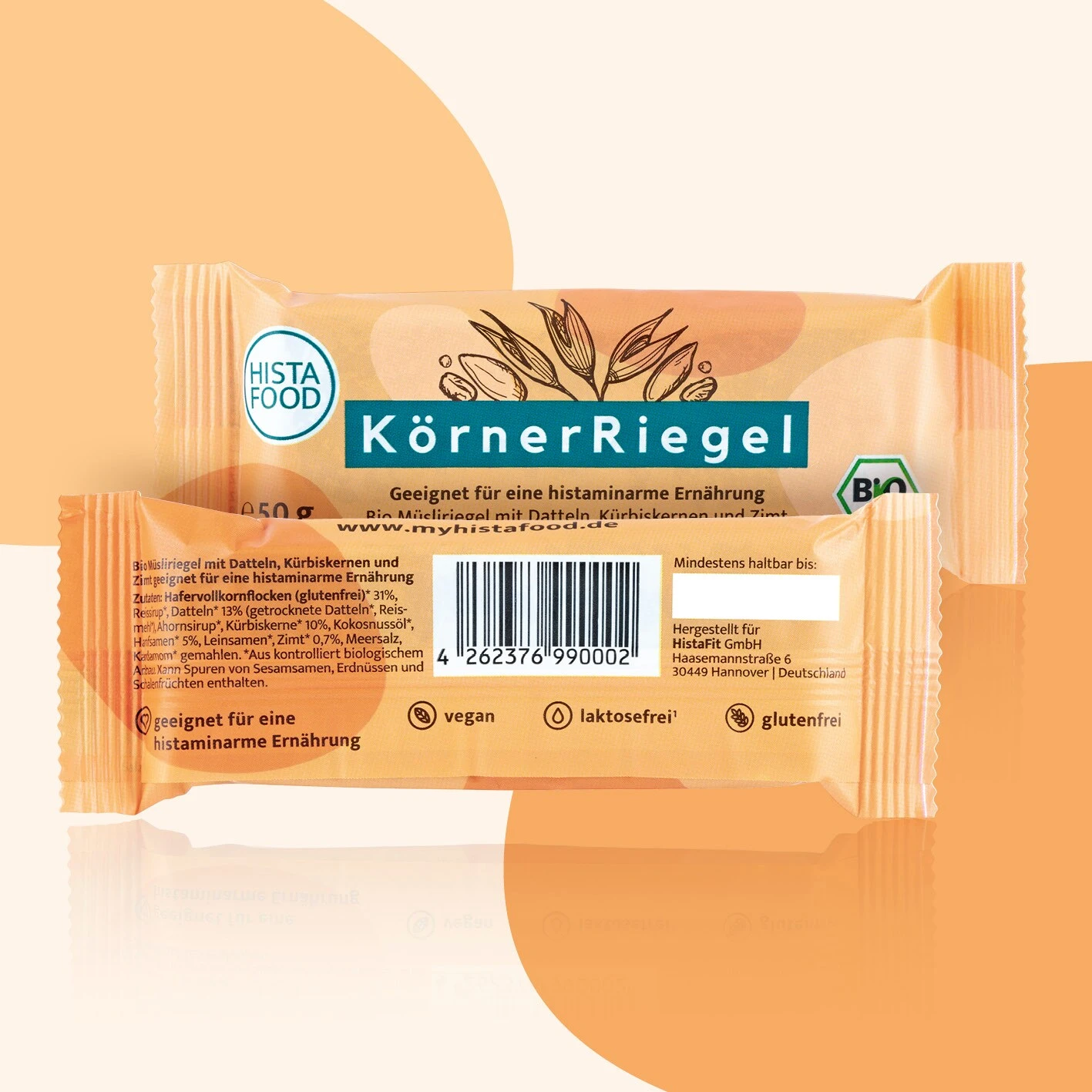 Hista Food Körnerliebe Riegel Bio 50g 4 Hista Food Körnerliebe Riegel Bio 50g – Bild 4