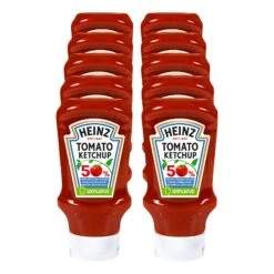 Heinz Tomato Ketchup 50% Weniger Zucker & Salz 500 Ml, 10er Pack