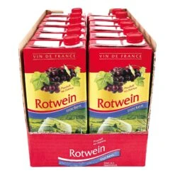 Vin De France Rotwein 12,0 % Vol 1 Liter, 12er Pack