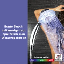 EASYmaxx Duschkopf LED 12,5cm Chromfarben Mit Duschzeit-Indikator -OUTSUNNY Verkäufe 2437603000 prod 003