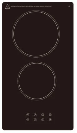 PKM Glaskeramik-Doppelkochplatte EB-DCF-2X