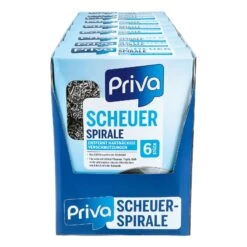 Priva Scheuerspirale 6 Stück , 9er Pack