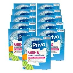 Priva Farbfangtücher 24 Stück, 11er Pack