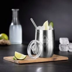 BMG Getränkebecher Inkl. Trinkhalm 350ml -OUTSUNNY Verkäufe 2448451000 prod 004